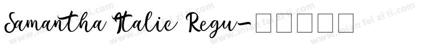 Samantha Italic Regu字体转换